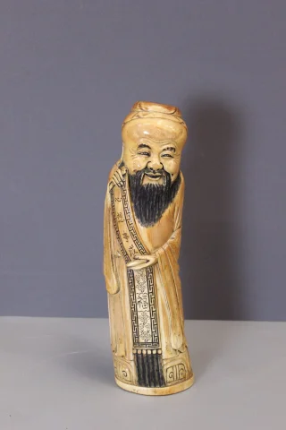 Chinesischer Weiser aus Mammutelfenbein von Shao Lao, 41 cm — Sehr guter Zustand
