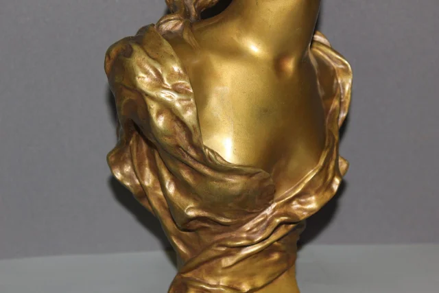 Brons "Het meisje met de bicorne" van Luigi Balliani, circa 1900 — Zeer goede staat