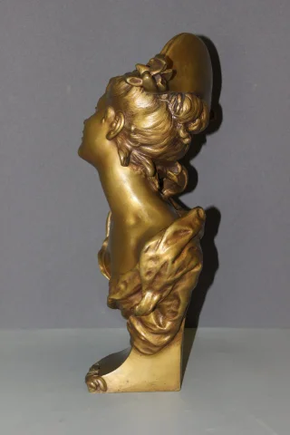 Brons "Het meisje met de bicorne" van Luigi Balliani, circa 1900 — Zeer goede staat