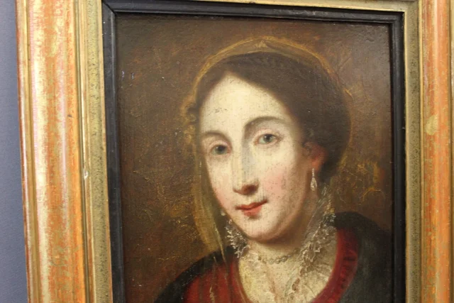 Paar Portretten, Franse School, 17e eeuw — Goede staat