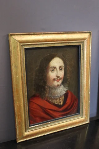 Paar Portretten, Franse School, 17e eeuw — Goede staat