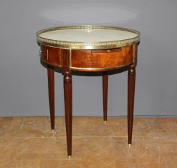 Louis XVI Bouillotte-tafel in Mahonie, 19e Eeuw