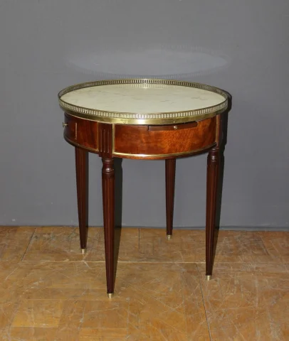 Louis XVI Bouillotte-tafel in Mahonie, 19e Eeuw — Zeer goede staat