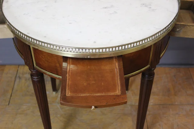 Louis XVI Bouillotte-tafel in Mahonie, 19e Eeuw — Zeer goede staat