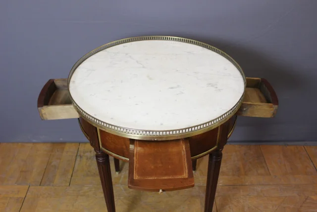 Louis XVI Bouillotte-tafel in Mahonie, 19e Eeuw — Zeer goede staat