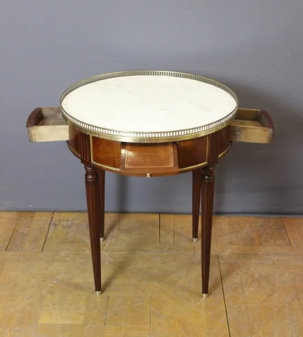Louis XVI Bouillotte-tafel in Mahonie, 19e Eeuw — Zeer goede staat