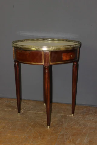 Louis XVI Bouillotte-tafel in Mahonie, 19e Eeuw — Zeer goede staat