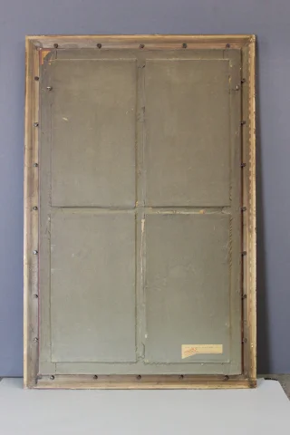 Pastello "Il bambino seduto" 122/81 cm, circa 1890 — Buono stato