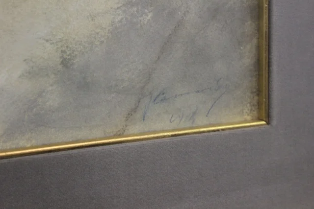 Groot pastel van vrouwelijk naakt, Franse school, gedateerd 1924 — Zeer goede staat