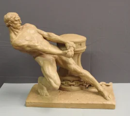 Terracota « la Force » de Henri Bargas, hacia 1930