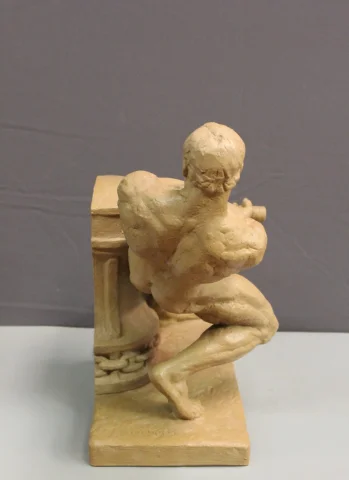 Terracota « la Force » de Henri Bargas, hacia 1930 — Muy buen estado