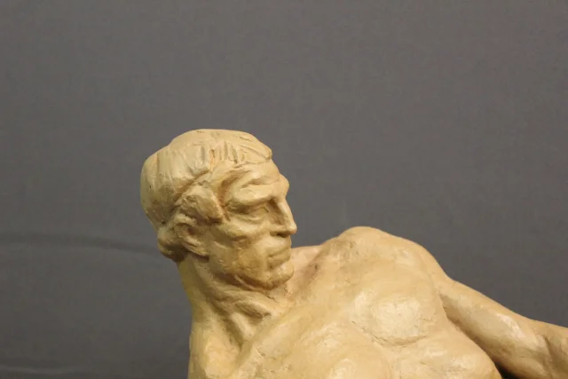 Terracota « la Force » de Henri Bargas, hacia 1930 — Muy buen estado