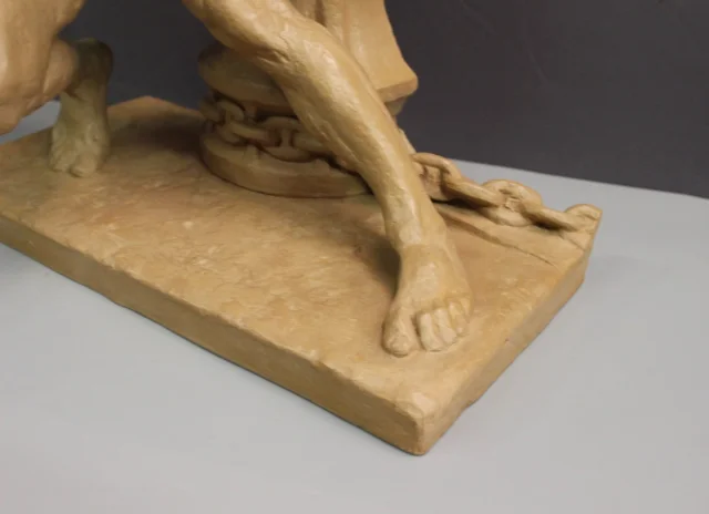 Terracota « la Force » de Henri Bargas, hacia 1930 — Muy buen estado