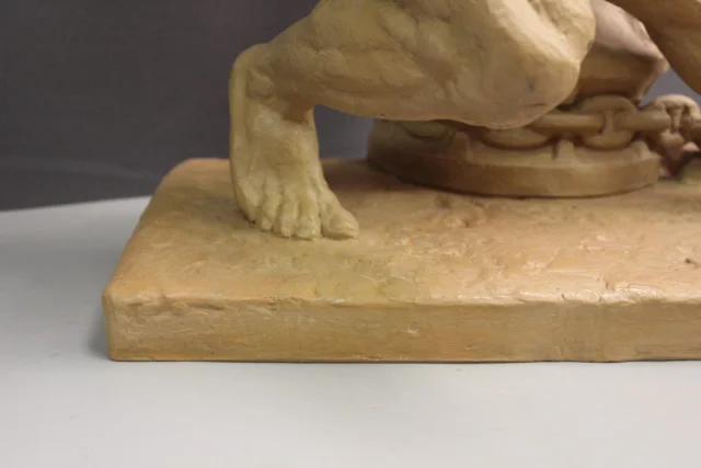Terracota « la Force » de Henri Bargas, hacia 1930 — Muy buen estado
