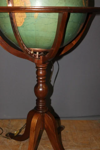 Staande Wereldbol, Rand McNally, USA, 20e eeuw — Goede staat