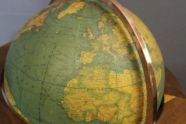 Staande Wereldbol, Rand McNally, USA, 20e eeuw — Goede staat
