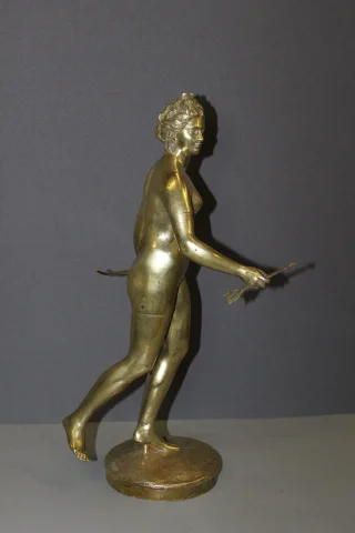 Bronze « Diane Chasseresse » van Houdon, beeldhouwer — Zeer goede staat