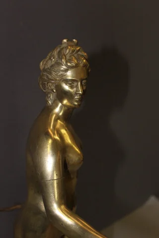 Bronze « Diane Chasseresse » van Houdon, beeldhouwer — Zeer goede staat