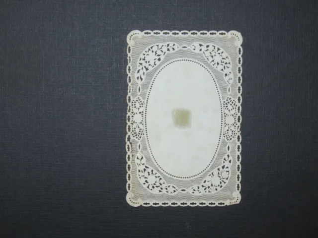 Image pieuse, dentelle, avec coeurs et fleurs, époque début 20ème.