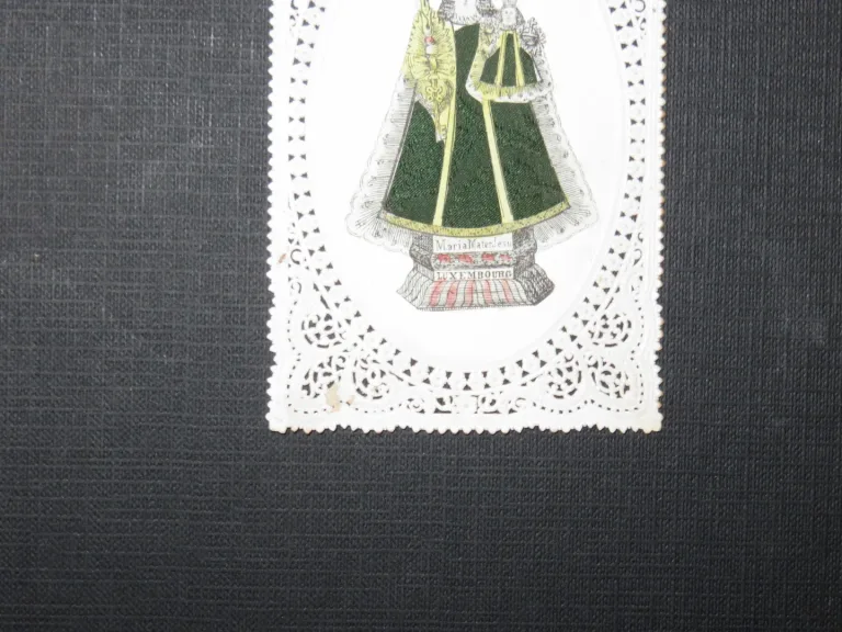 Bild pieuse, dentelle, Marie, époque début 20ème.