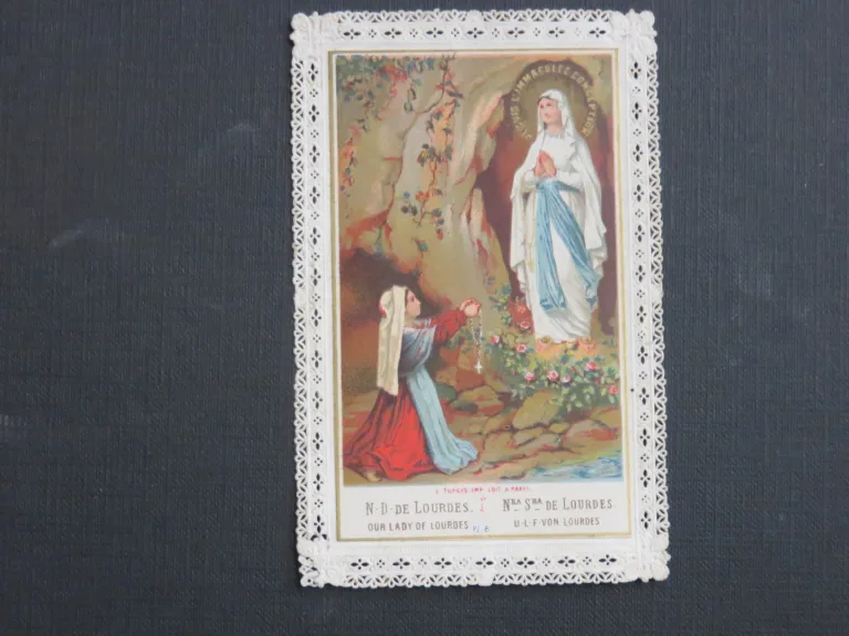 Bild Torte, Dentelle, Notre Dame de Lourdes, époque début 20ème.