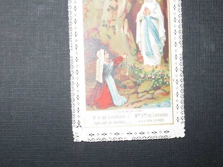 Bild Torte, Dentelle, Notre Dame de Lourdes, époque début 20ème.