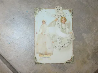 Bild Torte mit Robe en Paier de Riz, 20. Jahrhundert.