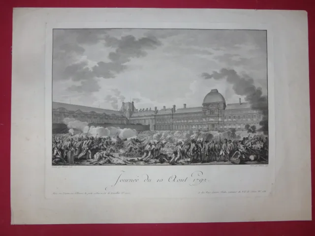 "Journéedu 10Août1792"; eau-forteépoque18ème。