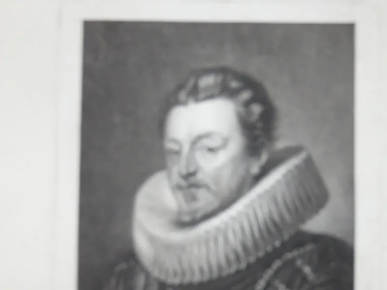 Le peintre Vandick, eau-forte époque 18ème.