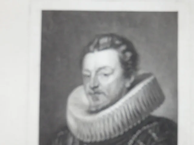 Le peintre Vandick, eau-forte époque 18ème.