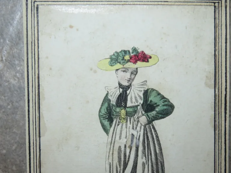 Personnages de Suisse, 4 Tiefdrucke époque fin 18ème.