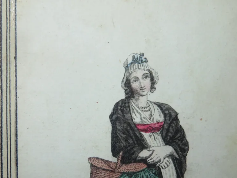 Personnages de Suisse, 4 Tiefdrucke époque fin 18ème.