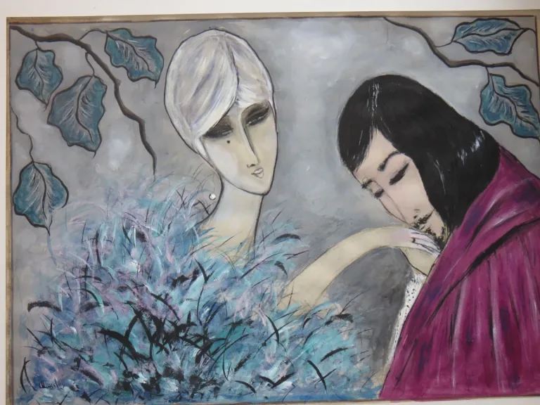 Le Baisemain, dessin époque 20 ème.