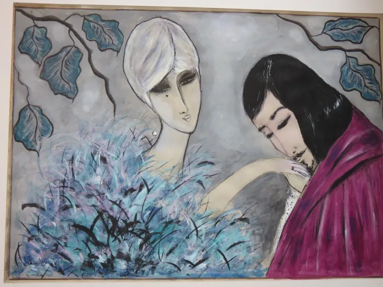Le Baisemain, dessin époque 20 ème.