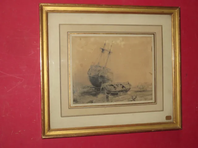 Marine, Dessin époque Début 19ème.