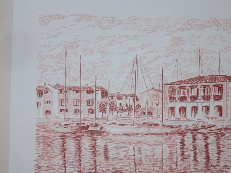 Lithographie De Serge Mendjisky, époque 20ème.