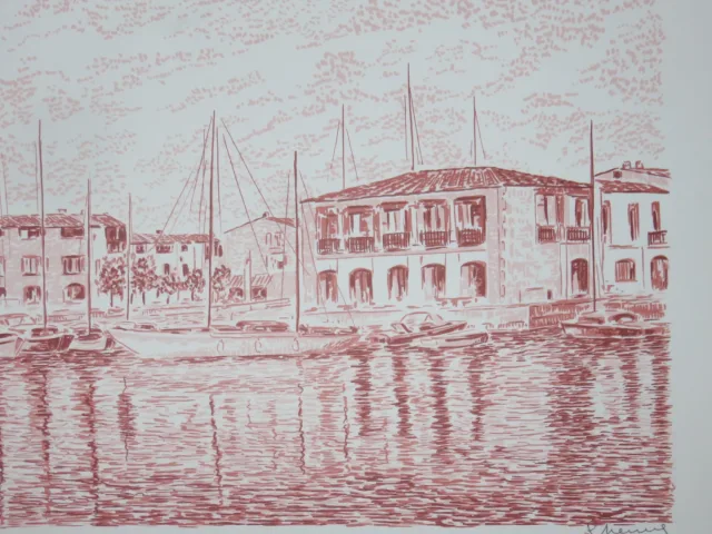 Lithographie De Serge Mendjisky, époque 20ème.