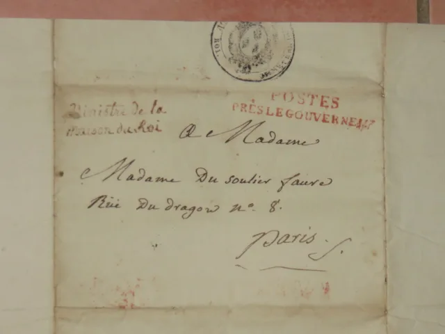 SCHRIFTLICHES PAPIER DATIERT 1816