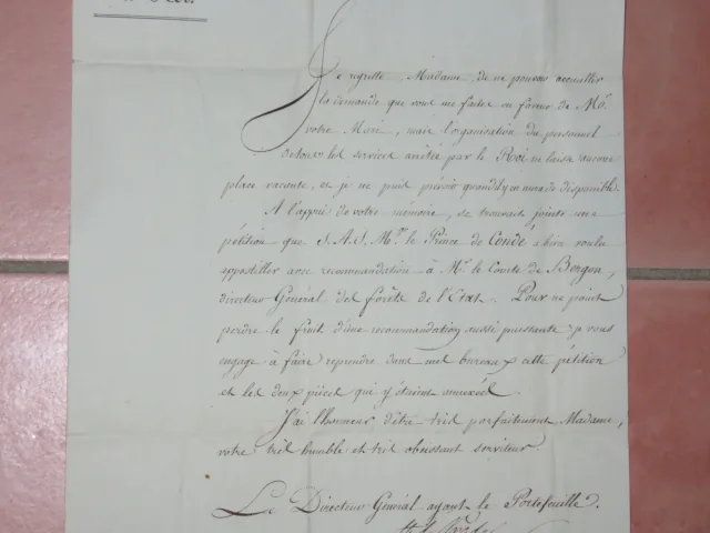 SCHRIFTLICHES PAPIER DATIERT 1816