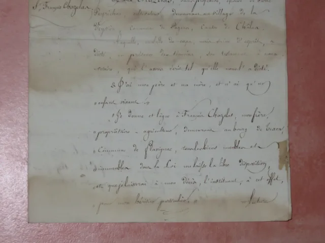 Lettre Avec En-tête Louis Philippe, Datée De 1835.