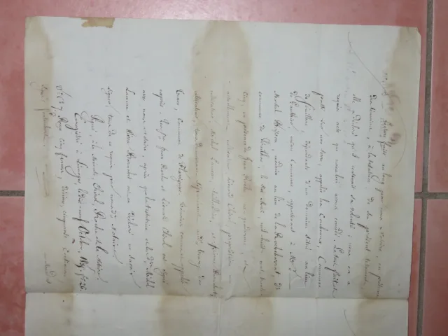 Lettre Avec En-tête Louis Philippe, Datée De 1835.