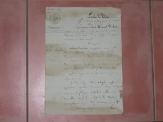 Lettre Avec En-tête Louis Philippe, Datée De 1835.