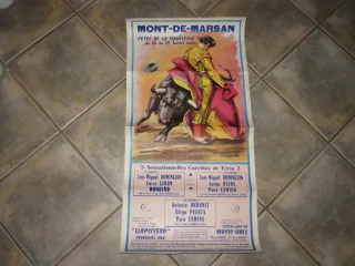 Affiche Ancienne De Tauromachie de 1960.