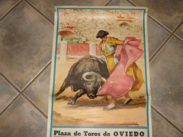 Affiche Ancienne De Tauromachie de 1963.