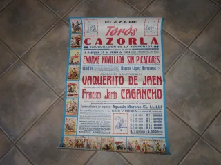 Affiche Ancienne De Tauromachie de 1964.