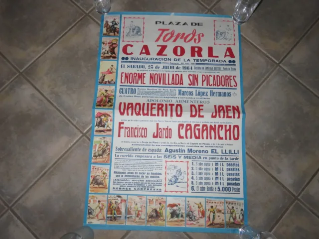 Affiche Ancienne De Tauromachie de 1964.