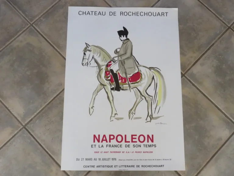 Lot de 100 affiches d'expositions  au Chateau de Rochechouart époque  20 ème.