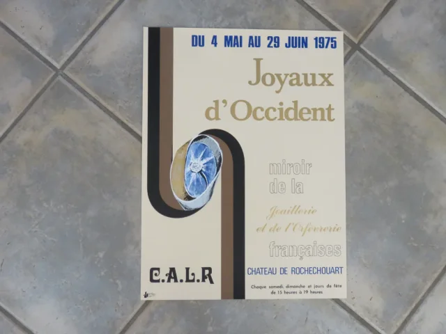 Lot de 100 affiches d'expositions  au Chateau de Rochechouart époque  20 ème.