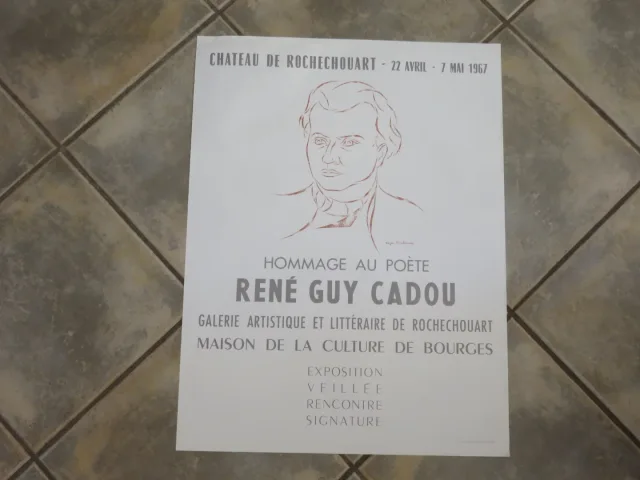 Lot de 100 affiches d'expositions  au Chateau de Rochechouart époque  20 ème.