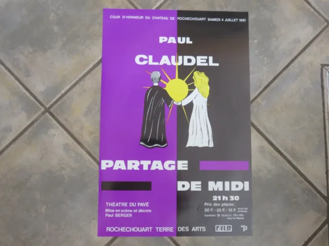 Lot de 100 affiches d'expositions  au Chateau de Rochechouart époque  20 ème.